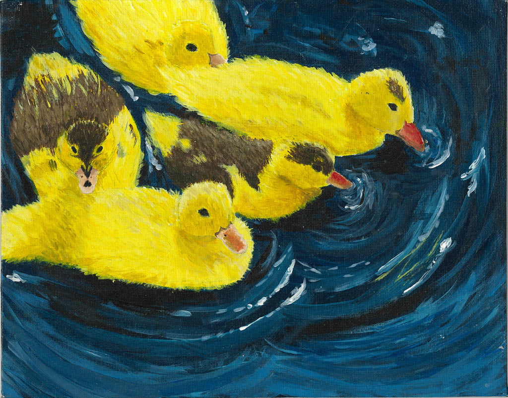 Learning to Swim - Original 8x10