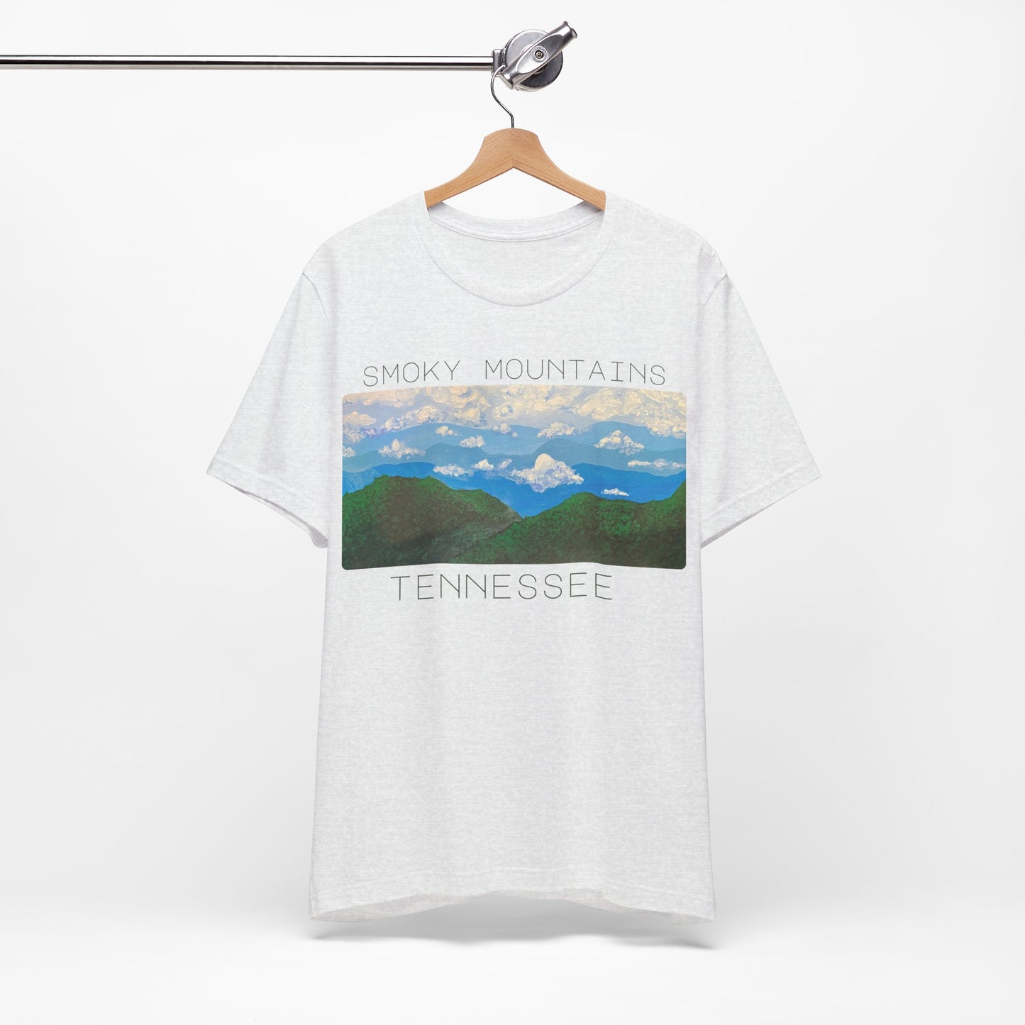 Ash Grey Smoky Mountains Tee - Shirt for Nature Lovers