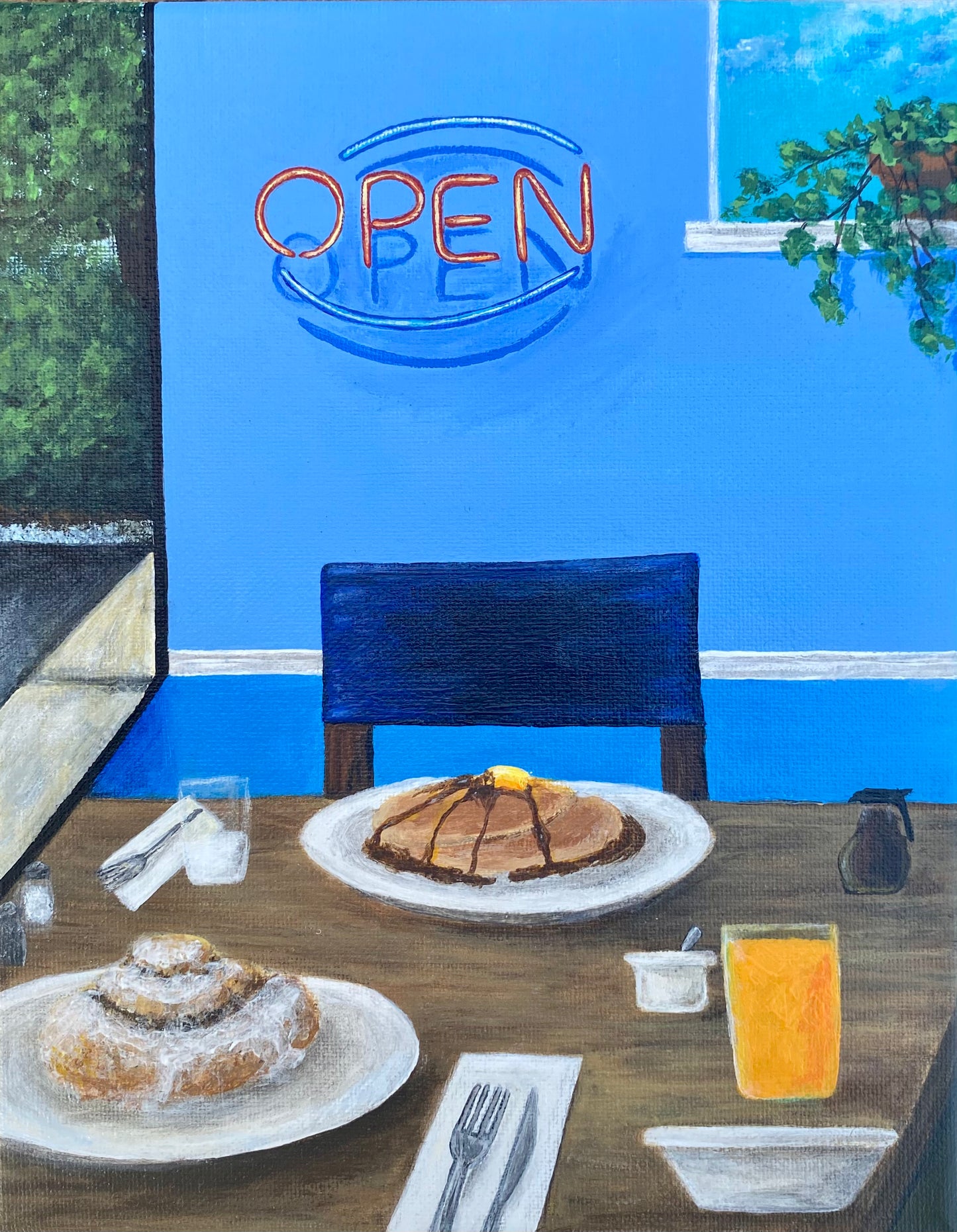 Breakfast at Bliss - Original Painting