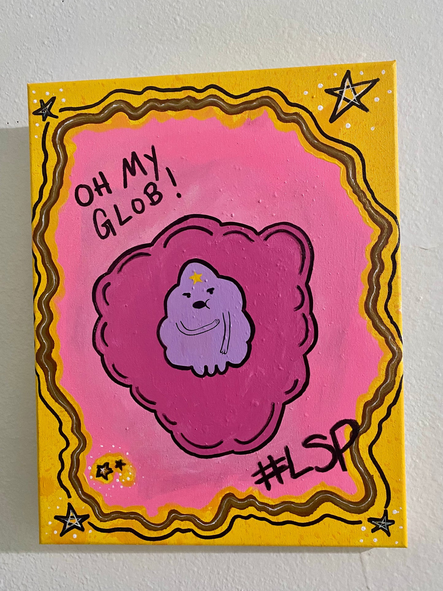 Oh My Glob, it's Lumpy Space Princess -Adventure Time Fan Art Painting