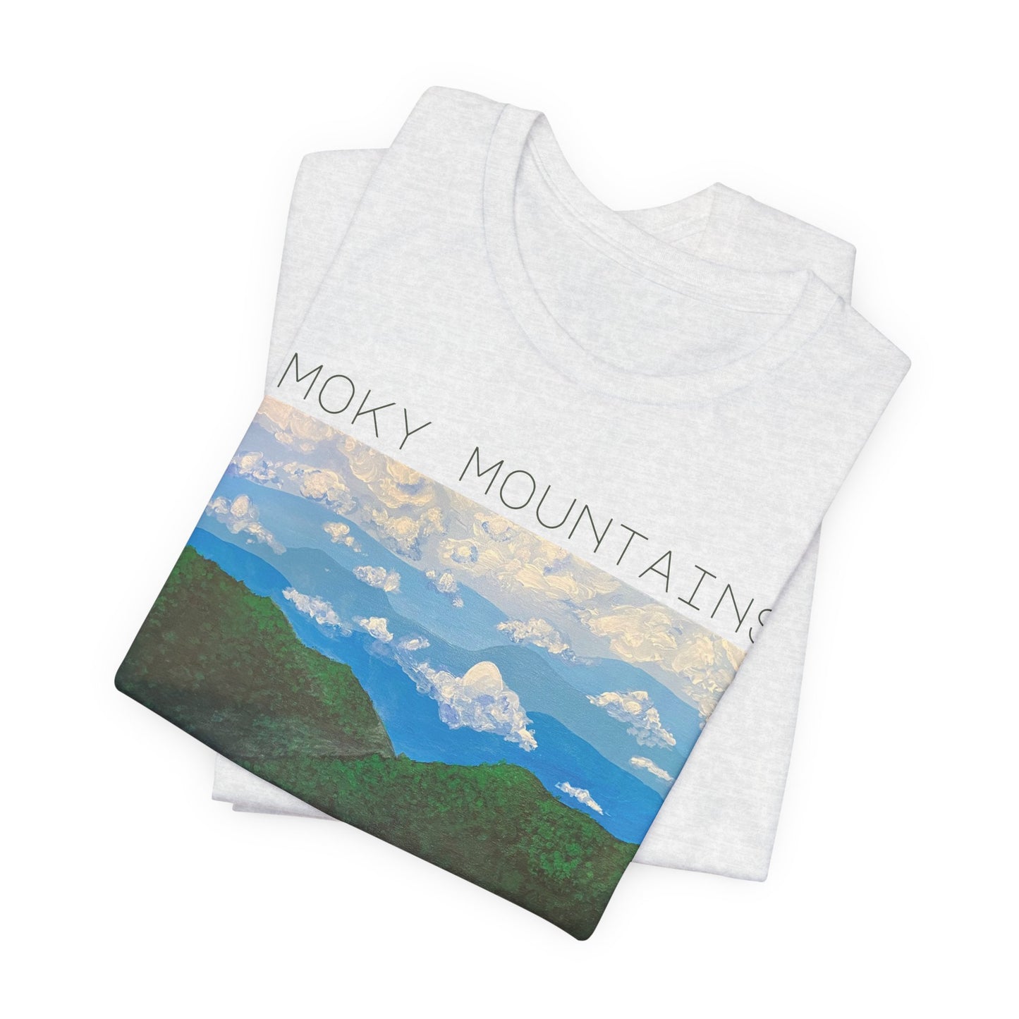 Ash Grey Smoky Mountains Tee - Shirt for Nature Lovers