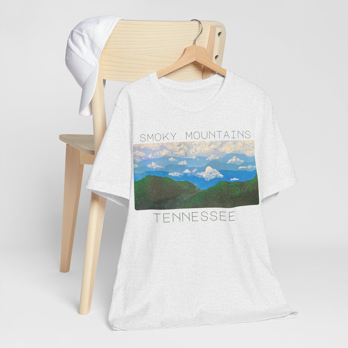 Ash Grey Smoky Mountains Tee - Shirt for Nature Lovers