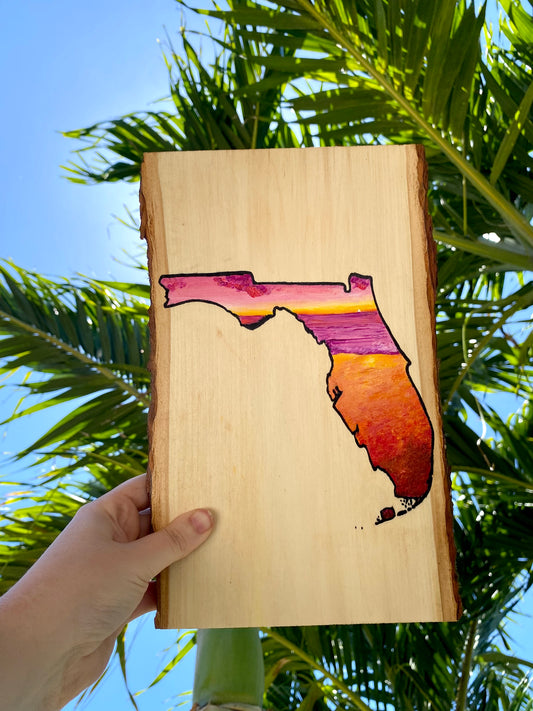 Florida Sunset on Wood Flat