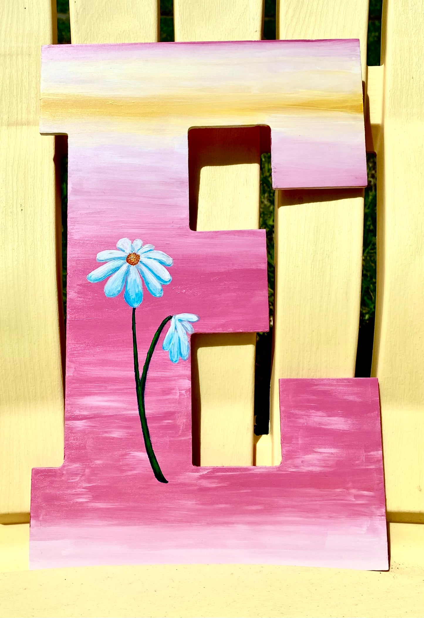 Custom Hand Painted Wood Letter