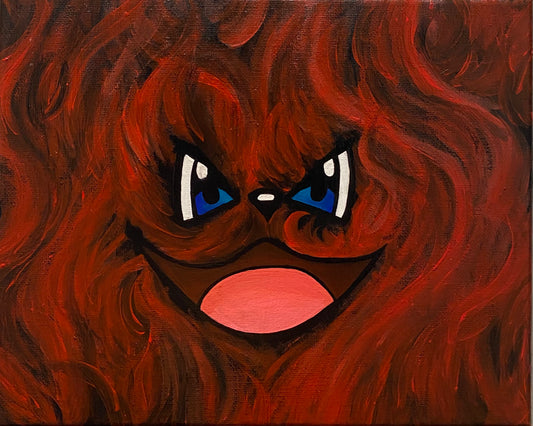 Growlithe in Flames - Print