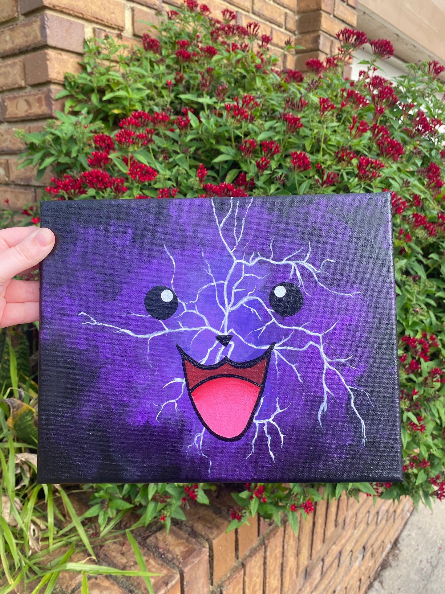 Pikachu in Lightning - 8x10 Painting