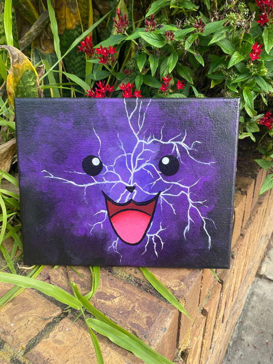 Pikachu in Lightning - 8x10 Painting