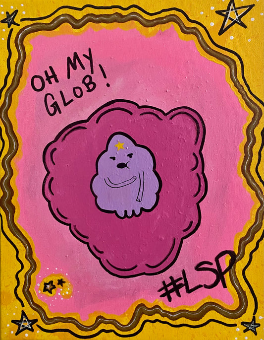 Oh My Glob, it's Lumpy Space Princess -Adventure Time Fan Art Painting
