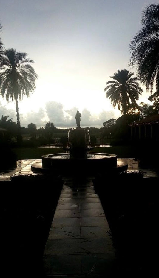 Fountain at Dusk - Howey-In-The-Hills