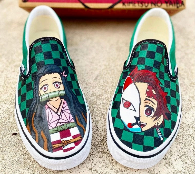 Tanjiro and Nezuko - Demon Slayer - Vans - W 9