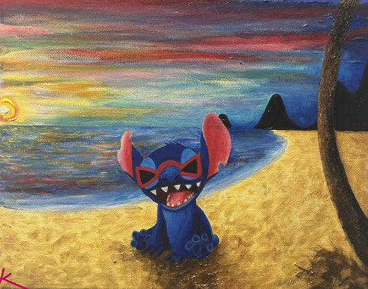 Stitch at Sunset - Print