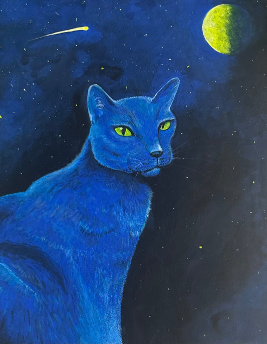Zeke in Blue - Print